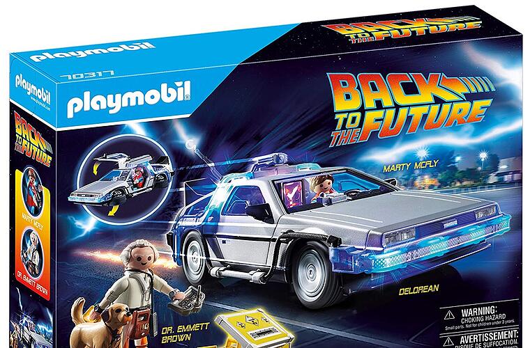 Playmobil Zurück in die Zukunft: DeLorean mit Spezialeffekten ist der  neue Bestseller bei