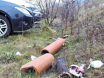 Parkplätze an Fernstraßen werden nicht nur zum Parken genutzt, sondern gerne auch zur Müllentsorgung. Foto: Beudert