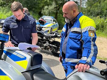 Motorradkontrollen am „Würgauer Berg“