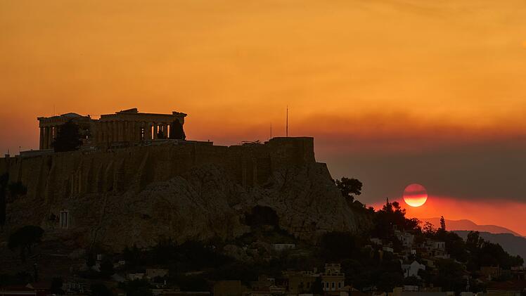 Waldbrand bei Athen