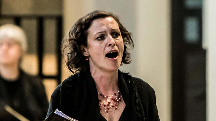 Der Coburger Bachchor und das Main-Barockorchester Frankfurt beeindruckten mit der Erstaufführung von Telemanns Matthäus-Passion in der Morizkirche. Die Alt-Arien sang Monika Maucher.Foto: Jochen Berger