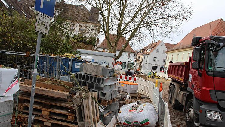 Die Baustelleneinrichtung Am Graben Foto: Christian Bauriedel