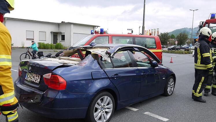 In Kulmbach kam es am Mittwoch zu einem Auffahrunfall. Foto: Rebecca Vogt