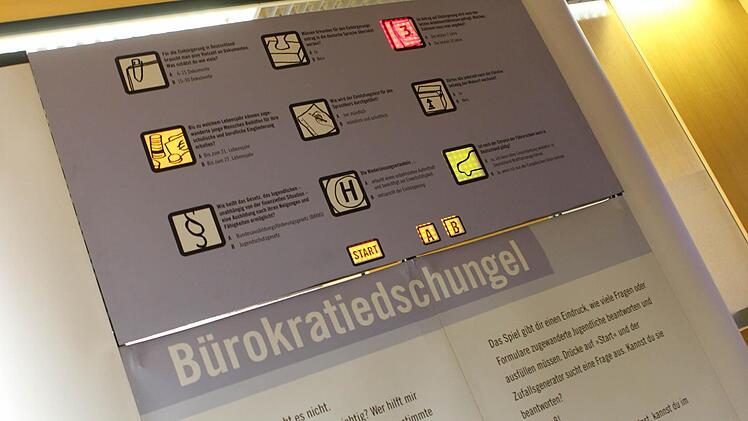 Ein Thema der Ausstellung: Der Kampf gegen den Bürokratie-Dschungel.