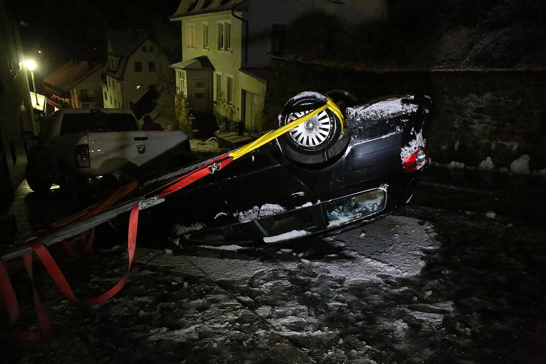 Glätteunfall in Bad Berneck