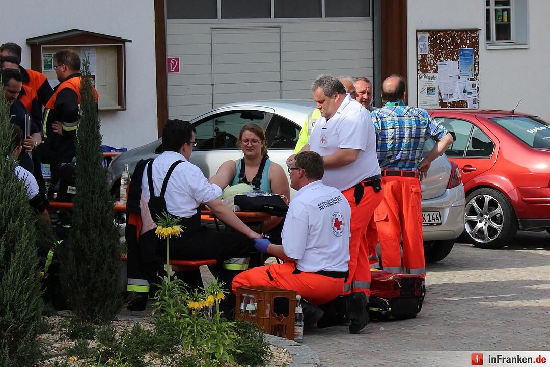 Hoher Sachschaden bei Scheunenbrand - Sieben Verletzte