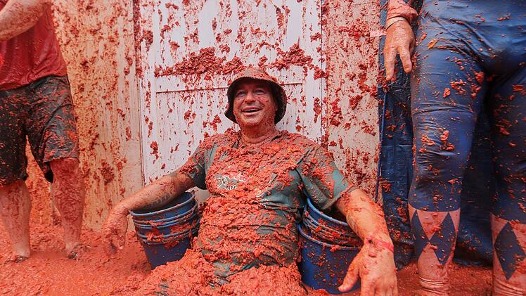 «La Tomatina» - Tomatenschlacht in Spanien