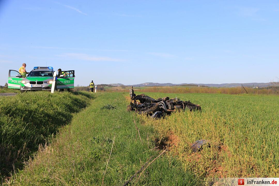 Motorradunfall bei Effeltrich: 24-Jähriger schwer verletzt