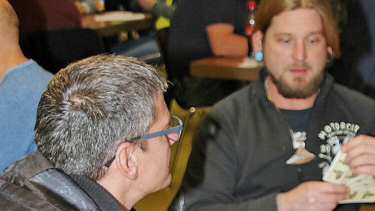 Eindrücke vom Schafkopf-Turnier in Münnerstadt. Dieter Britz