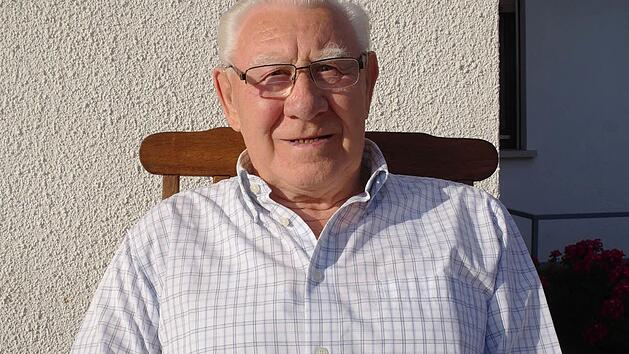 Er ist der &auml;lteste Einwohner von Speicherz: Emil Breitenbach wird am Freitag, 30. September, 90 Jahre alt.  Foto: Stephanie Elm