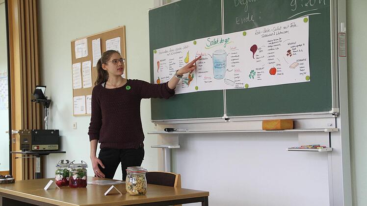 Mit ihren beiden Salaten, einer ansprechenden Präsentation und viel Fachwissen ging Antonia Mönch als Siegerin hervor.