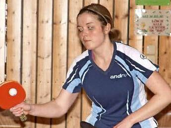 Simone Riedl von der TS Kronach sprang für Elisabeth Brückner in die Bresche und war mit dem Gewinn von zwei Einzeln und dem Doppel mit Manuela Heim wesentlich am Klassenerhalt beteiligt. Foto: Hans Franz
