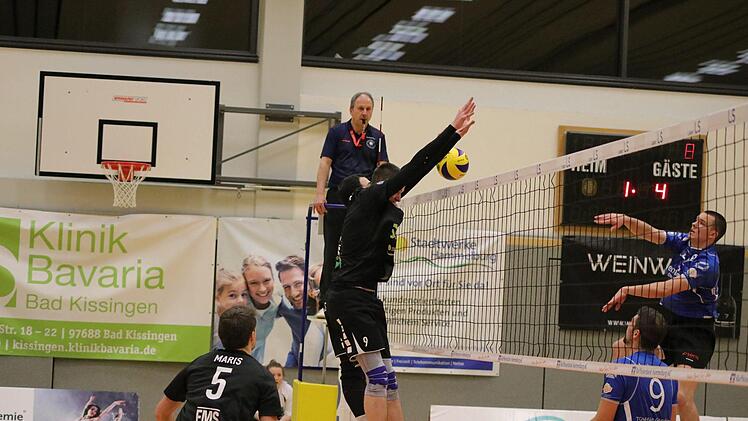 Impressionen aus der Saaletalhalle vom 3:0-Sieg der Hammelburg Volleys über Mainz.Jens Feistel