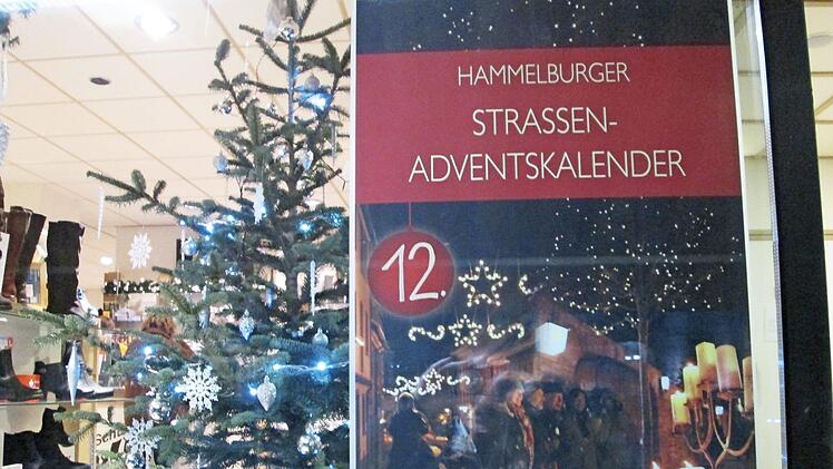 Der Hammelburger Straßen-Adventskalender wartet täglich in einem Geschäft mit einer Überraschung für den Besucher auf. Foto: Winfried Ehling