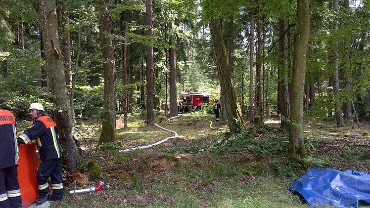 Bilder vom Einsatz bei Untergeiersnest. Foto: Michael Krug