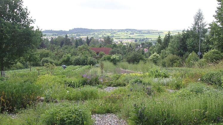 Die Ortsumgehung Stadtsteinach führt direkt durch den Kräutergarten des Lindenhofes Salem. Foto: Sonny Adam