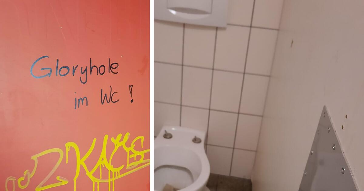 Bamberg Familienvater entdeckt "Glory Hole" auf öffentlicher Toilette Stadtwerke beziehen
