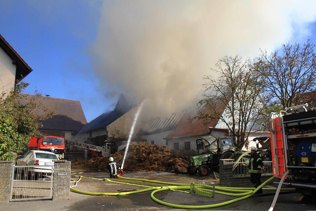 Brand in Schweinestall in Herzogenaurach