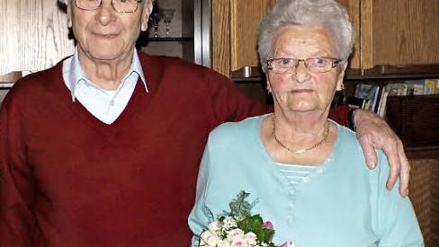 Marianne und Ernst Werthmann begingen ihren 65. Hochzeitstag. Die Chemie stimmt bis auf den heutigen Tag. Foto: Alfons Beuerlein