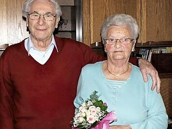Marianne und Ernst Werthmann begingen ihren 65. Hochzeitstag. Die Chemie stimmt bis auf den heutigen Tag. Foto: Alfons Beuerlein