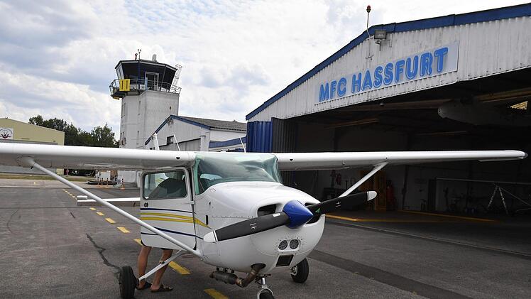 Mit der Cessna 172 des MFC Haßfurt starten die Luftbeobachter. Ronald Rinklef