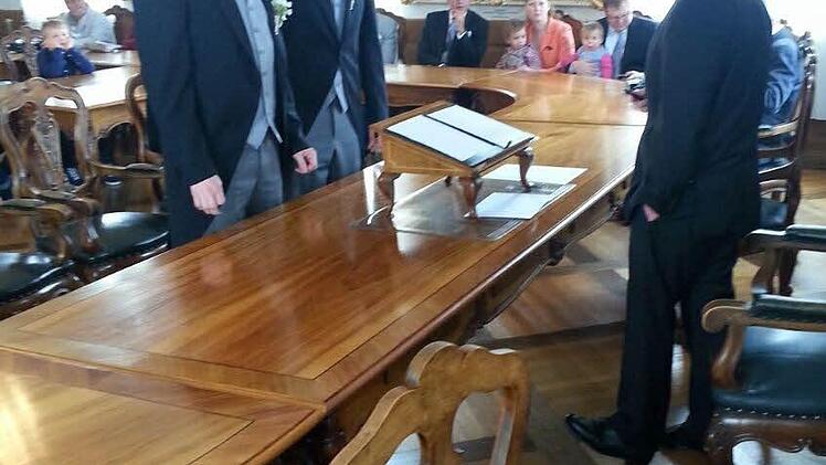 Das Ja-Wort im Alten Rathaus Foto: privat