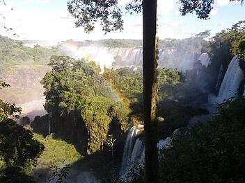 Eine zweite Reise führte die 16-jährige Ebenhäuserin Franziska Schubert durch den Süden Brasiliens. Beeindruckt war sie von den Iguaçú-Wasserfällen am Dreiländereck Brasilien, Argentinien und Paraguay.  Foto: Franziska Schubert