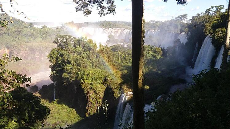 Eine zweite Reise führte die 16-jährige Ebenhäuserin Franziska Schubert durch den Süden Brasiliens. Beeindruckt war sie von den Iguaçú-Wasserfällen am Dreiländereck Brasilien, Argentinien und Paraguay.  Foto: Franziska Schubert