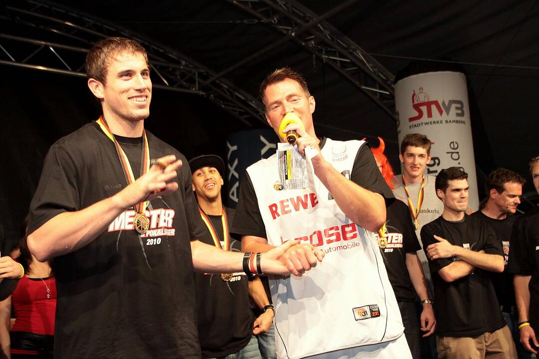 Meisterfeier Brose Baskets Bamberg Maxplatz