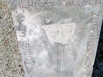 Eine Gedenktafel aus der Krypta