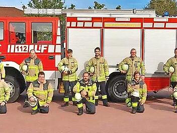 Die Mitglieder der Feuerwehr Lichtenfels nach der erfolgreichen Prüfung