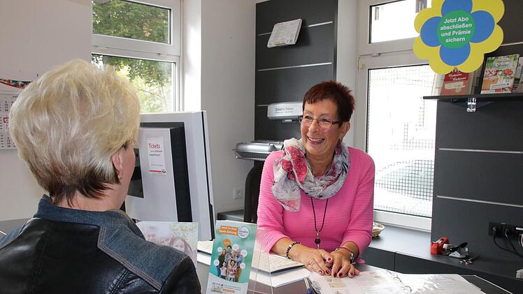 Nach 41 Jahren bei der Saale-Zeitung hat Roswitha Kaufmann am Mittwoch ihren letzten Arbeitstag. Foto: Ralf Ruppert