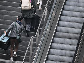 Rolltreppen am Hauptbahnhof