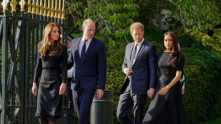 Kate und William mit Harry und Meghan