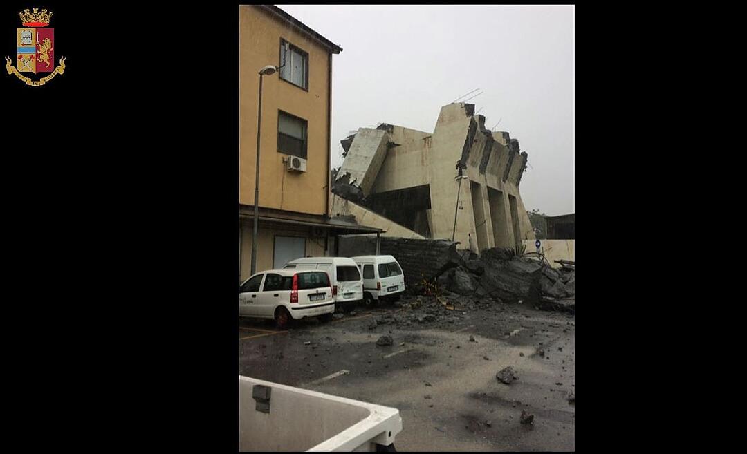 Autobahnbrücke in Genua eingestürzt