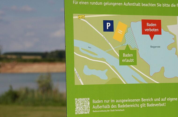 Kreis Kitzingen: Leiche in Baggersee gefunden - Identität durch Bilder geklärt