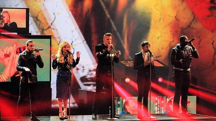 Pentatonix bei Wetten, dass...? in Nürnberg Foto: Ferdinand Merzbach