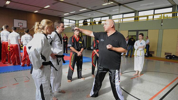 Beim Kampfsport-Training in Rannungen. Foto: Hopf