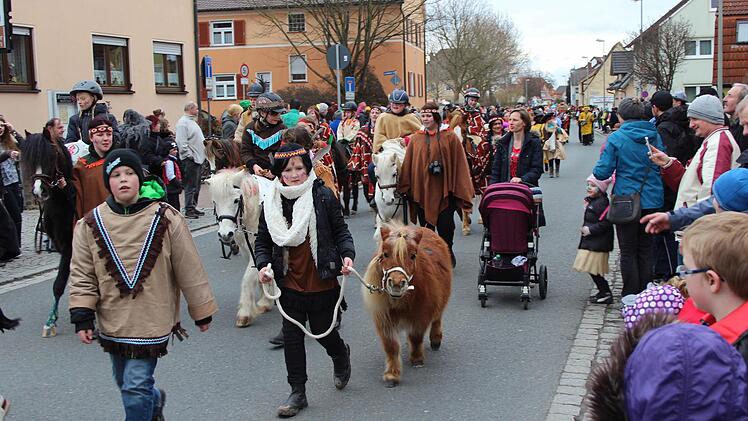 Der Faschingsumzug in Höchstadt war auch 2017 wieder sehr gut besucht. Foto: Christian Bauriedel