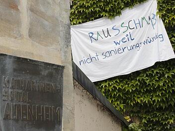 Protest am Katharinenspital. Foto: Andreas Oswald