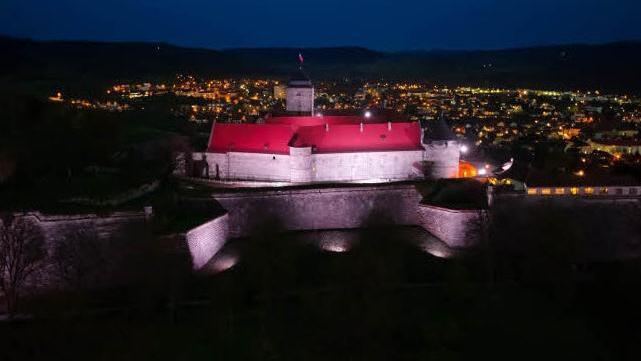 Das Beleuchtungskonzept rückt die Festung Rosenberg in ein ganz neues Licht. Foto: Stadt Kronach
