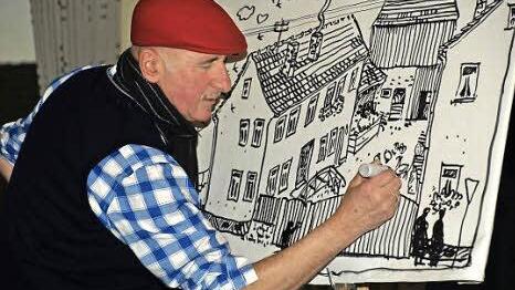Auf der Bühne wird bei Konrad Albert nicht nur gesungen.  Foto: Stefan Geiger