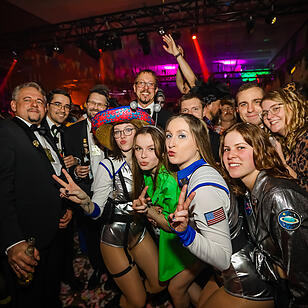 Beste Partystimmung in der Stadthalle