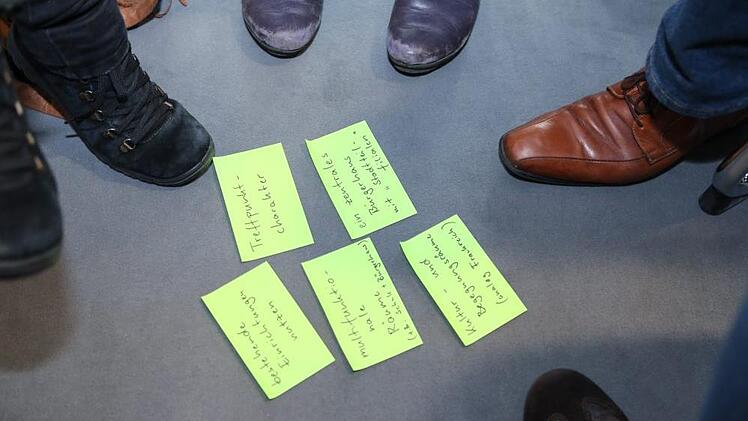 Denkwerkstatt "Bamberg 2050": Blick auf den Workshop "Wie lernen und kommunizieren wir?". Foto: Barbara Herbst