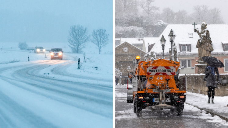 Schneechaos löst in Franken viele Unfälle aus