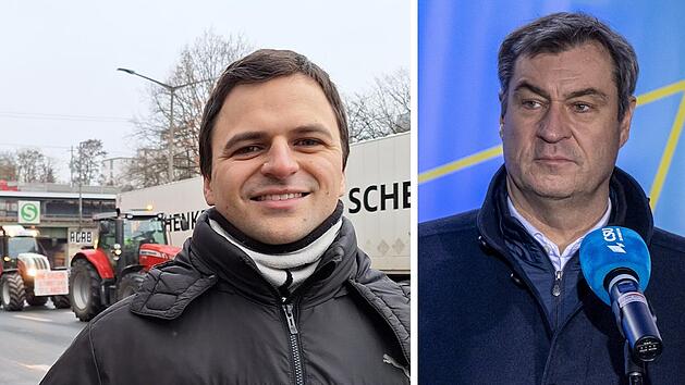 N&uuml;rnberg: Landwirt rechnet mit S&ouml;der bei Bauernprotest ab - "nur Wahlkampf"