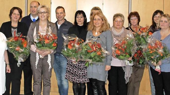 Am Klinikum Kulmbach wurden Mitarbeiter für 25-jährige Treue ausgezeichnet. Foto: Sonja Adam