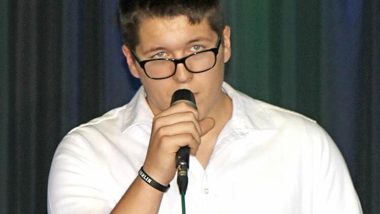 Nicht schlecht: Elias Haupt gefiel mit seinen Gesang-Solos.