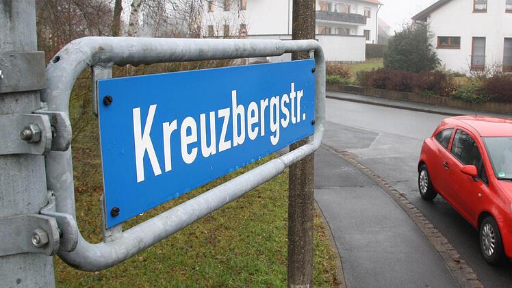 ...in Albertshausen in der Kreuzbergstraße.Foto: Ruppert