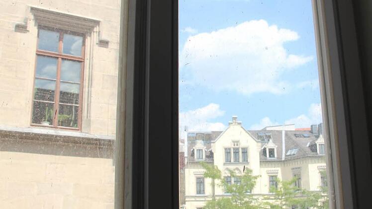 Ausblick zum Albertsplatz Foto: Ulrike Nauer